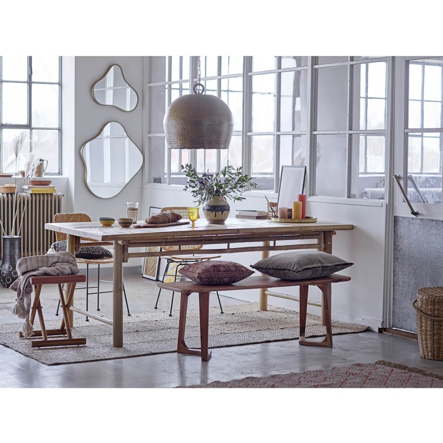 BLOOMINGVILLE Abriella Teppich, rechteckig – Orange/Natur gewebte Jute (200x70)