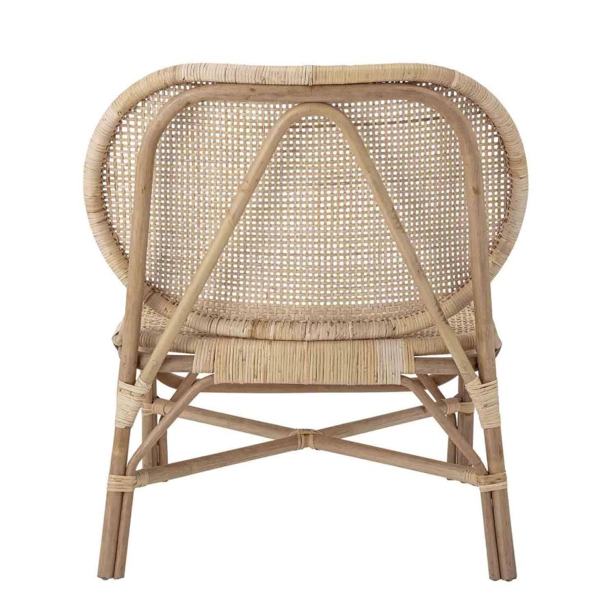 BLOOMINGVILLE Rosen Loungesessel, ohne Armlehnen – Naturrattan