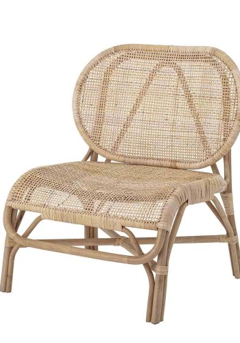 BLOOMINGVILLE Rosen Loungesessel, ohne Armlehnen – Naturrattan