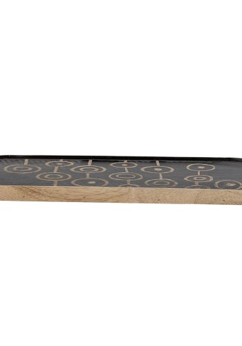 CREATIVE COLLECTION Lazy Tray - Natur und schwarzes Mangoholz