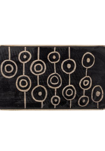 CREATIVE COLLECTION Lazy Tray - Natur und schwarzes Mangoholz