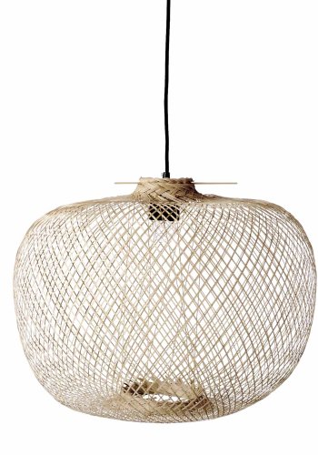 BLOOMINGVILLE Rodi Pendel-Deckenleuchte, rund - Bambus natur ( 42)