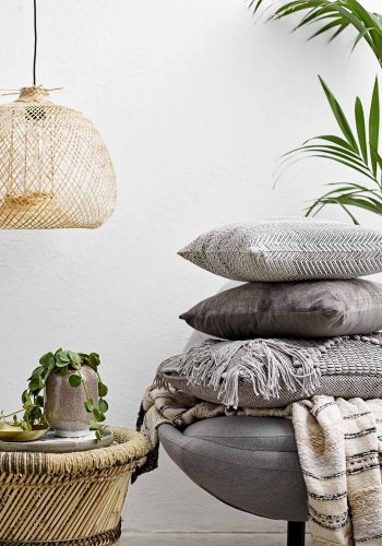 BLOOMINGVILLE Rodi Pendel-Deckenleuchte, rund - Bambus natur ( 42)