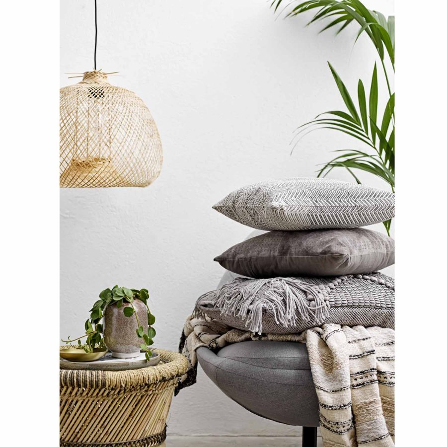 BLOOMINGVILLE Rodi Pendel-Deckenleuchte, rund - Bambus natur ( 42)