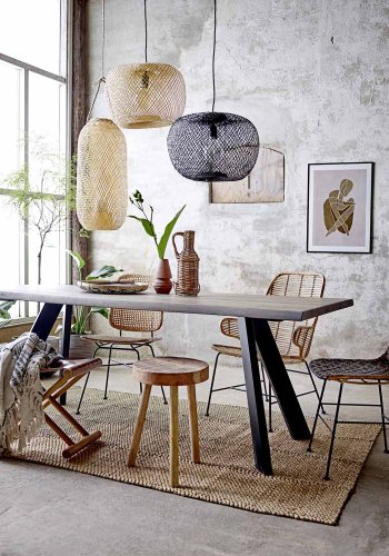 BLOOMINGVILLE Evert Pendel-Deckenleuchte, Zylinder – natürlicher Bambus ( 25)