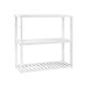 SONGMICS BCB13W Bambushylde, H�jdejusterbar, 3-lags hylde, 60 x 15 x 54 cm, Til Badev�relse, V�g, K�kken, B�ger, Hvid