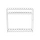 SONGMICS BCB13W Bambushylde, H�jdejusterbar, 3-lags hylde, 60 x 15 x 54 cm, Til Badev�relse, V�g, K�kken, B�ger, Hvid