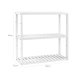SONGMICS BCB13W Bambushylde, H�jdejusterbar, 3-lags hylde, 60 x 15 x 54 cm, Til Badev�relse, V�g, K�kken, B�ger, Hvid