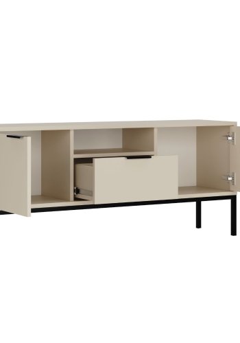 KOCOT Austin TV-Schrank 135 Kaschmir & Schwarz