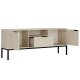 KOCOT Austin TV-Schrank 135 Kaschmir & Schwarz