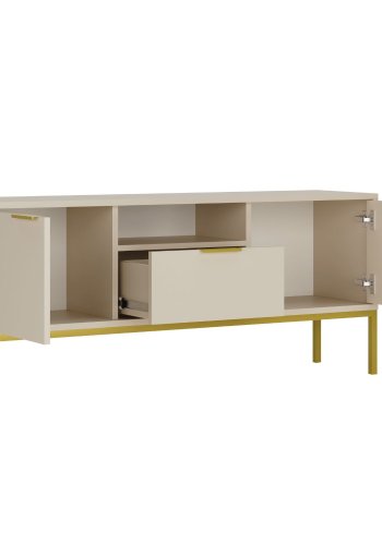 KOCOT Austin TV-Schrank 135 Austin Kaschmir & Gold