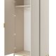 KOCOT Austin Kleiderschrank Austin Kaschmir & Gold