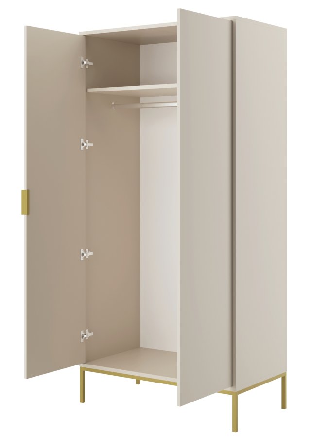 KOCOT Austin Kleiderschrank Austin Kaschmir & Gold