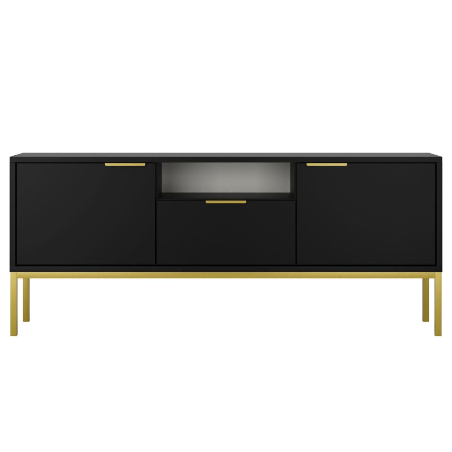 KOCOT Austin TV-Schrank 135 Austin schwarz & gold