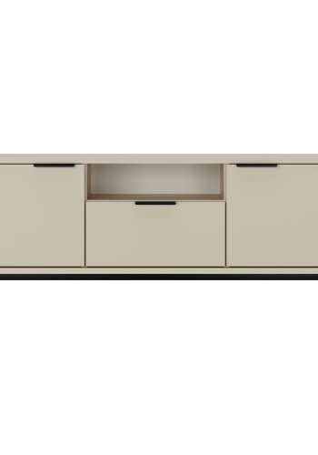 KOCOT Austin TV-Schrank 135 Kaschmir & Schwarz