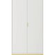 KOCOT Austin Kleiderschrank in Wei und Gold