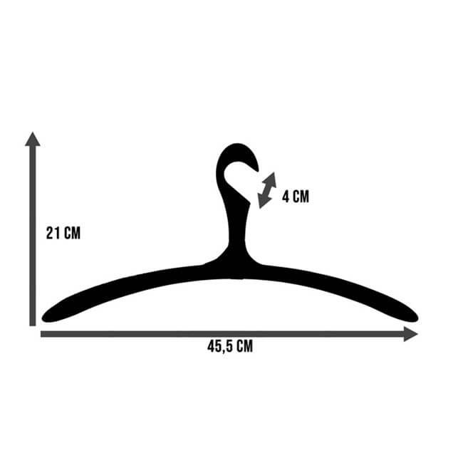 SPINDER DESIGN Arx-henger, justerbar, anti-skli - svart metall med gummibelegg (5 stk.)
