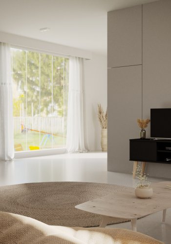 KOCOT Toronto kommode, m. 3 drer og 3 hyller - svart bketre