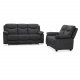Boston Relaxsofa 3-Sitzer, grauer Stoff