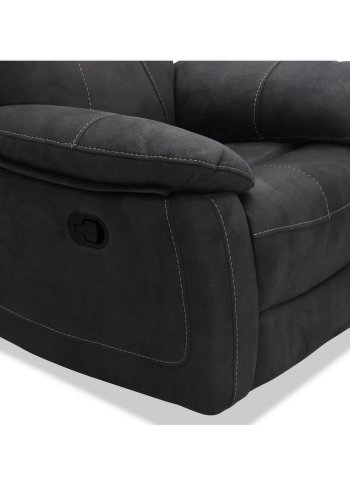 Boston Relaxsessel, grauer Stoff