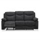 Boston Relaxsofa 3-Sitzer, grauer Stoff