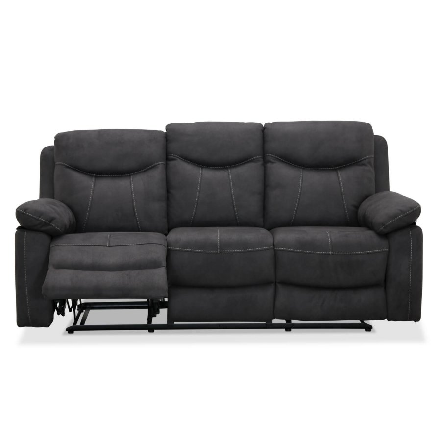 Boston Relaxsofa 3-Sitzer, grauer Stoff