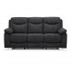 Boston Relaxsofa 3-Sitzer, grauer Stoff