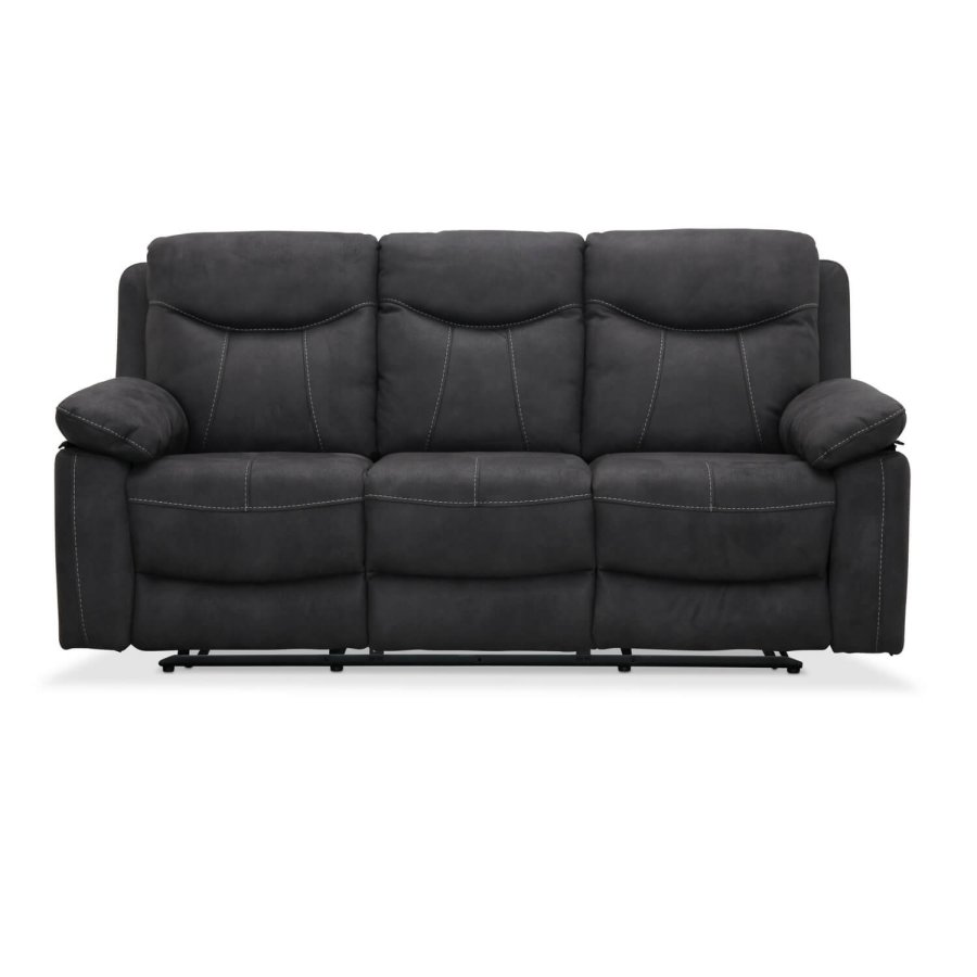 Boston Relaxsofa 3-Sitzer, grauer Stoff