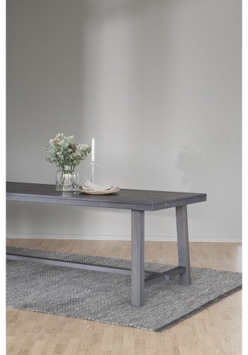 ROWICO Haley Esszimmerstuhl, mit Armlehnen – hellgrauer Stoff und schwarze Metallbeine