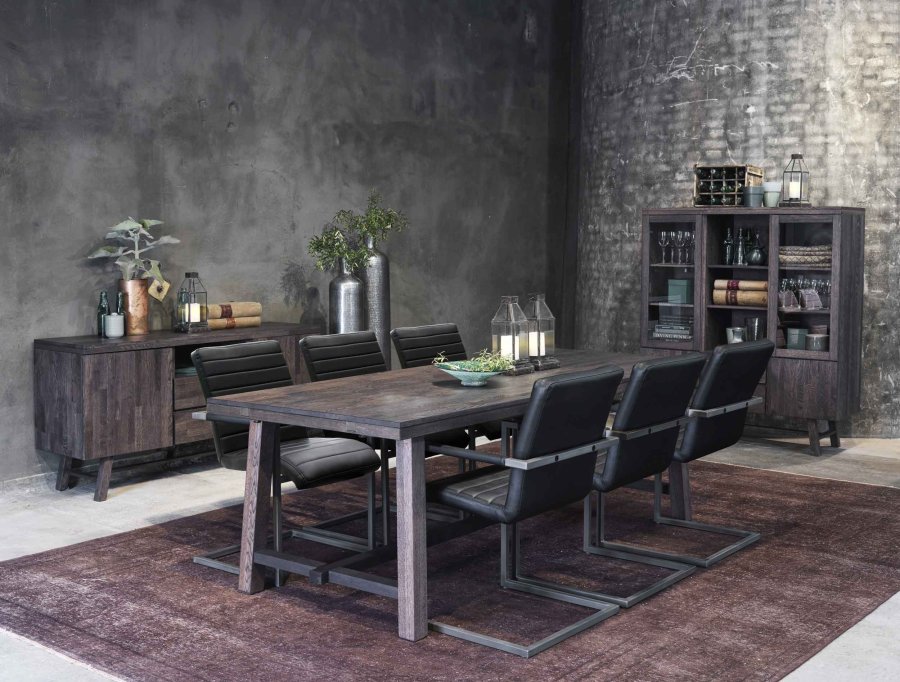 ROWICO Brooklyn sknk - rget eg, m. 2 lger, 2 skuffer og 1 rum