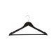 SONGMICS CRW02B-20 t�jb�jler, m. skulderhak, buksestang, 360� drejelig krog, skridsikker - s�lv forkromet metal og sort ahorntr� (s�t med 20)