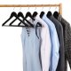 SONGMICS CRW02B-20 t�jb�jler, m. skulderhak, buksestang, 360� drejelig krog, skridsikker - s�lv forkromet metal og sort ahorntr� (s�t med 20)