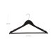 SONGMICS CRW02B-20 t�jb�jler, m. skulderhak, buksestang, 360� drejelig krog, skridsikker - s�lv forkromet metal og sort ahorntr� (s�t med 20)