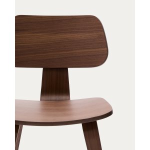 KAVE HOME Gena spisebordsstol - brun valnddefinér