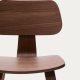 KAVE HOME Gena spisestuestol - brun valnttfiner