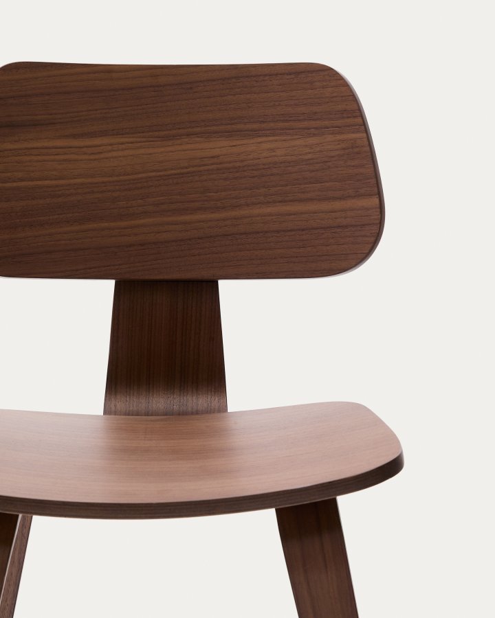 KAVE HOME Gena spisestuestol - brun valnttfiner