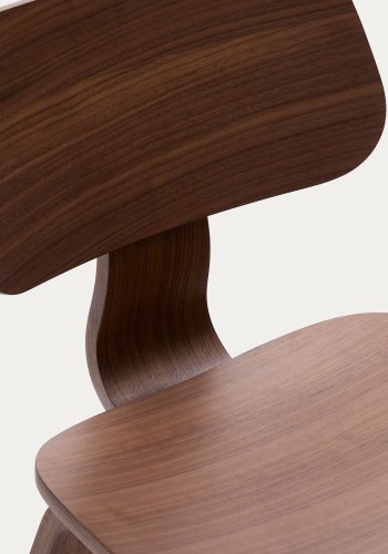 KAVE HOME Gena spisestuestol - brun valnttfiner