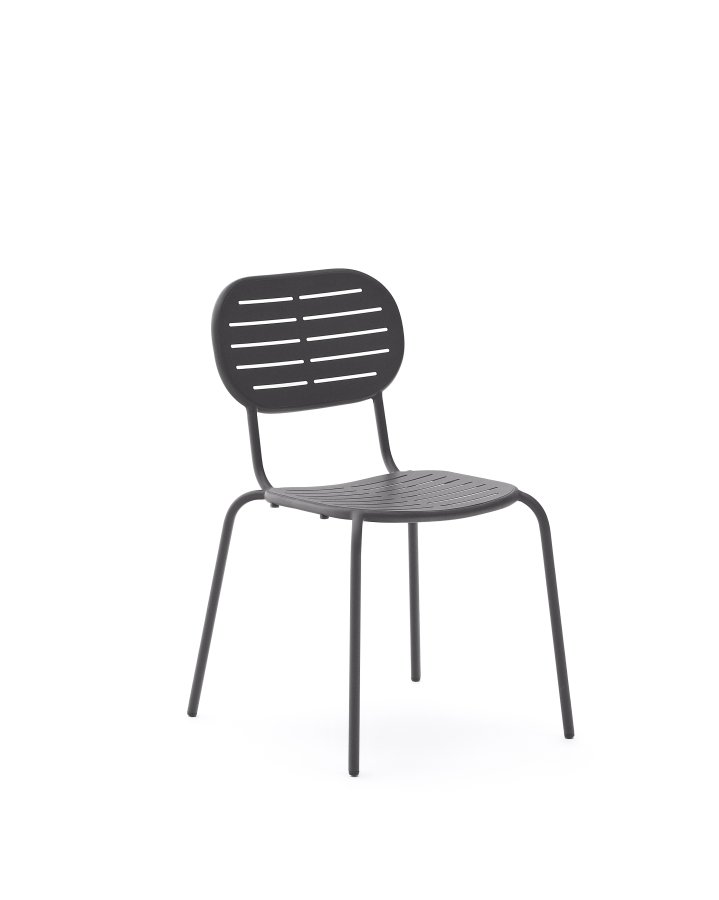 KAVE HOME Stabelbar utestol Brai i mrkegrtt galvanisert stl