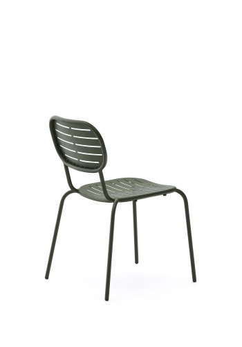KAVE HOME Brai stabelbar utestol i grnt galvanisert stl