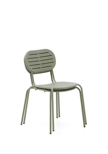 KAVE HOME Brai stabelbar utestol i turkis galvanisert stl