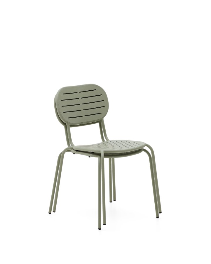 KAVE HOME Brai stabelbar utestol i turkis galvanisert stl