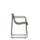 KAVE HOME Maurina stol i grnt galvanisert stl og grnn tausnor