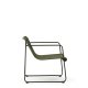 KAVE HOME Maurina stabelbar lenestol i grnt galvanisert stl og grnn tausnor