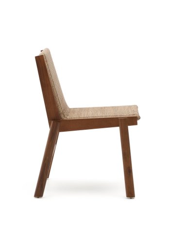 KAVE HOME Itani-stol i FSC 100 % heltre akasie og syntetisk rotting