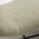 KAVE HOME Osla chaiselong - gr�n chenille og b�rstet grafit rustfrit st�l (175x71,5)