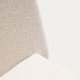 KAVE HOME Loria spisebordsstol, stabelbar - beige chenille stof