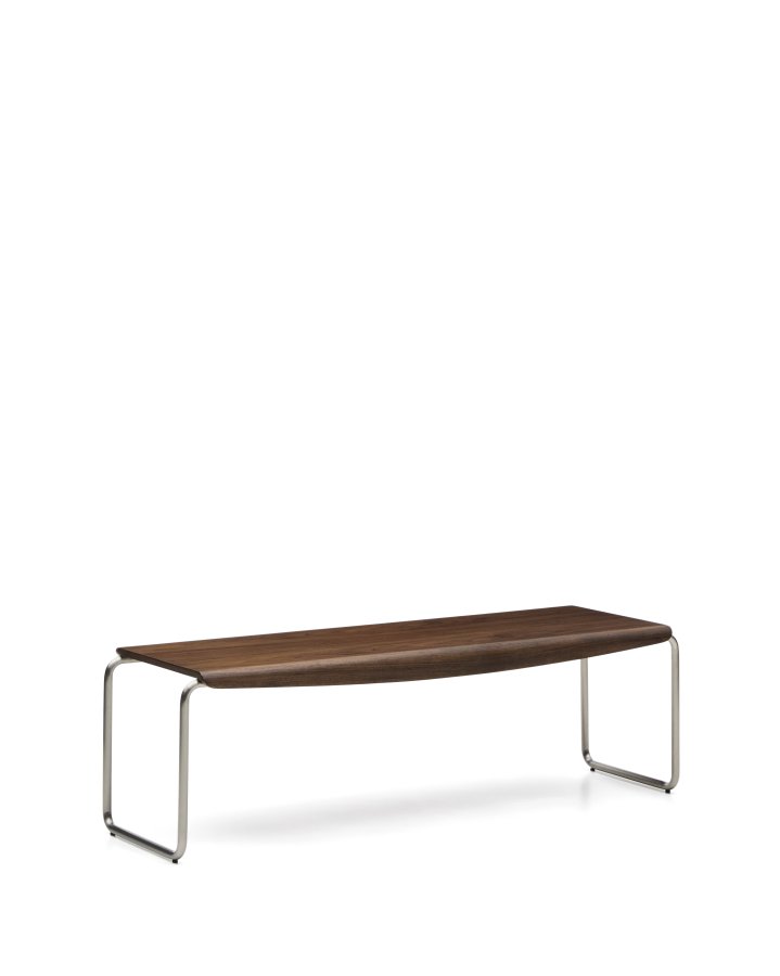 KAVE HOME Tarsel b�nk, rektangul�r - valn�ddefiner og b�rstet rustfrit st�l (142,5x45,5)