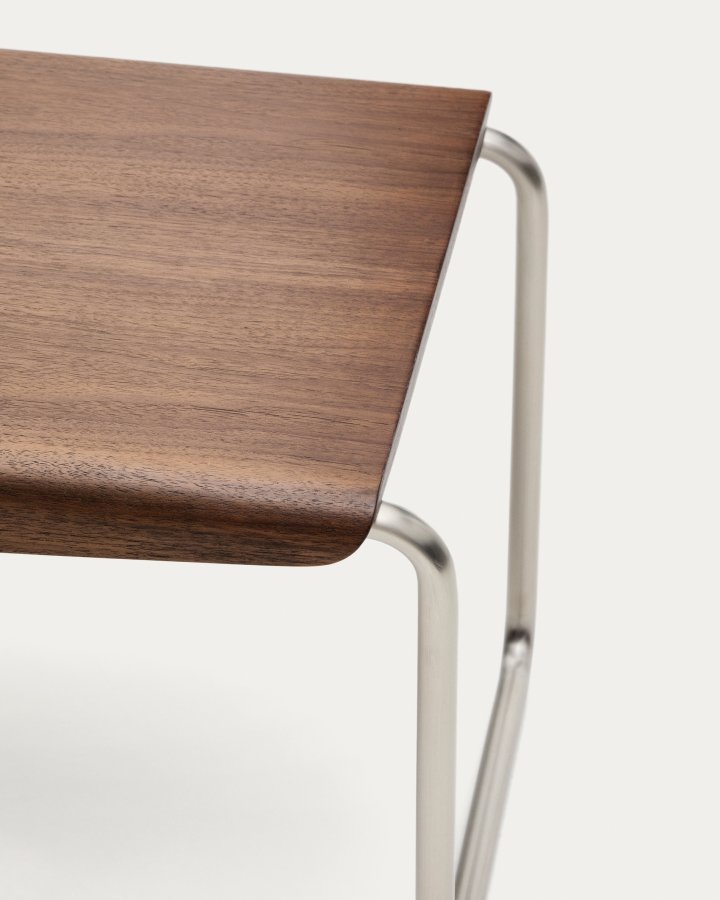 KAVE HOME Tarsel b�nk, rektangul�r - valn�ddefiner og b�rstet rustfrit st�l (142,5x45,5)