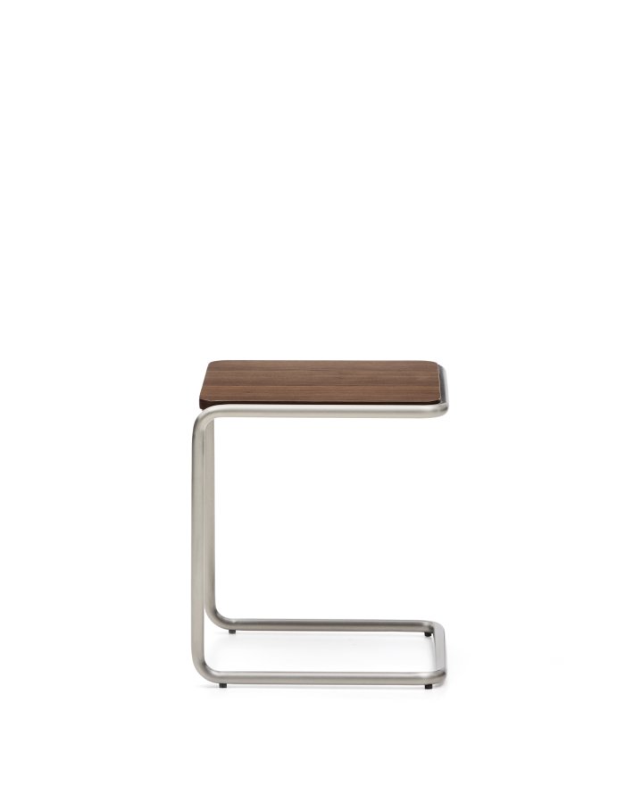 KAVE HOME Tarsel sidebord, rektangul�r - valn�ddefiner og b�rstet rustfrit st�l (42x47)