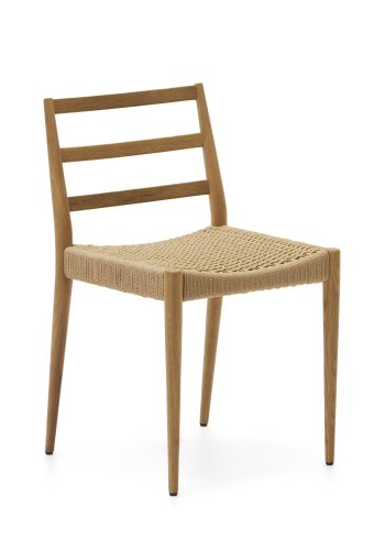 KAVE HOME Analy spisestuestol - tau og naturlig eik